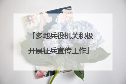 多地兵役机关积极开展征兵宣传工作
