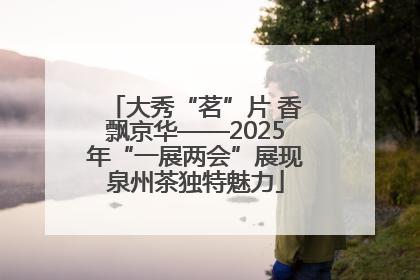 大秀“茗”片 香飘京华——2025年“一展两会”展现泉州茶独特魅力
