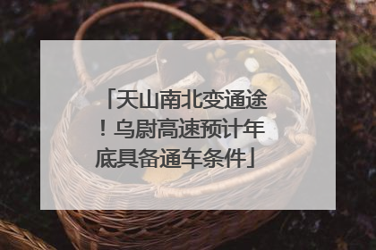 天山南北变通途！乌尉高速预计年底具备通车条件