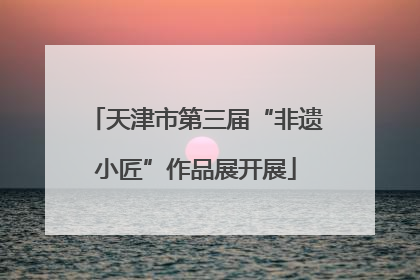 天津市第三届“非遗小匠”作品展开展