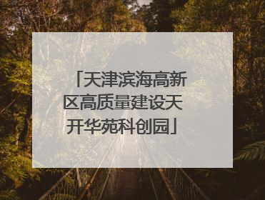 天津滨海高新区高质量建设天开华苑科创园