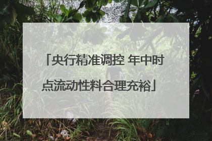 央行精准调控 年中时点流动性料合理充裕