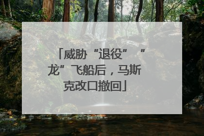 威胁“退役”“龙”飞船后，马斯克改口撤回