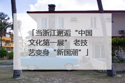 当浙江邂逅“中国文化第一展” 老技艺变身“新国潮”