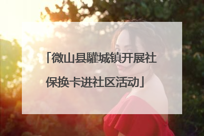 微山县驩城镇开展社保换卡进社区活动