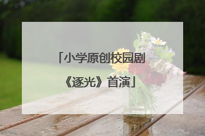 小学原创校园剧《逐光》首演