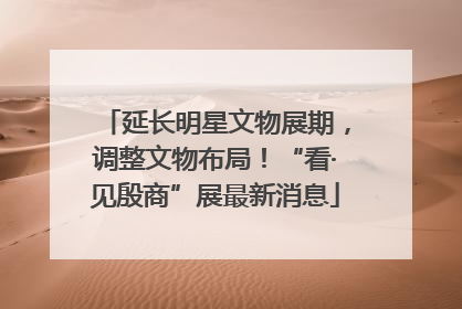 延长明星文物展期，调整文物布局！“看·见殷商”展最新消息