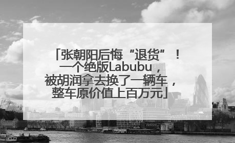 张朝阳后悔“退货”！一个绝版Labubu，被胡润拿去换了一辆车，整车原价值上百万元
