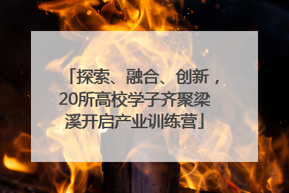 探索、融合、创新，20所高校学子齐聚梁溪开启产业训练营