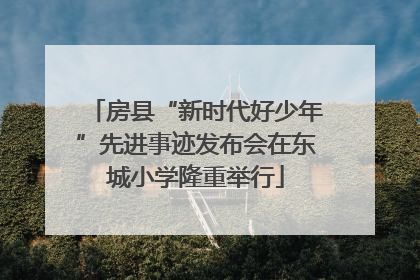 房县“新时代好少年”先进事迹发布会在东城小学隆重举行