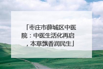 枣庄市薛城区中医院：中医生活化再启，本草飘香润民生