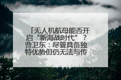 无人机航母能否开启“新海战时代”？曹卫东：尽管具备独特优势但仍无法与传统航母相提并论