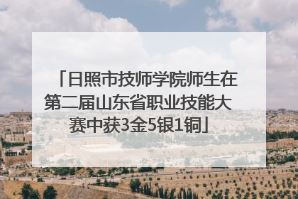 日照市技师学院师生在第二届山东省职业技能大赛中获3金5银1铜
