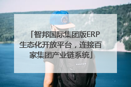 智邦国际集团版ERP生态化开放平台，连接百家集团产业链系统