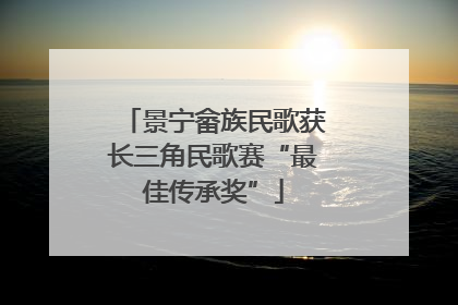 景宁畲族民歌获长三角民歌赛“最佳传承奖”