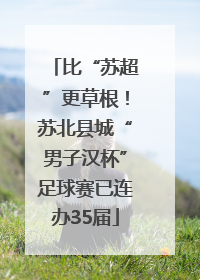 比“苏超”更草根！苏北县城“男子汉杯”足球赛已连办35届