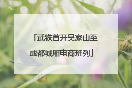 武铁首开吴家山至成都城厢电商班列