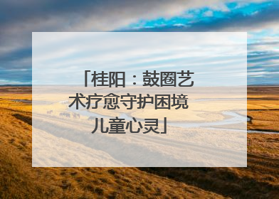 桂阳：鼓圈艺术疗愈守护困境儿童心灵