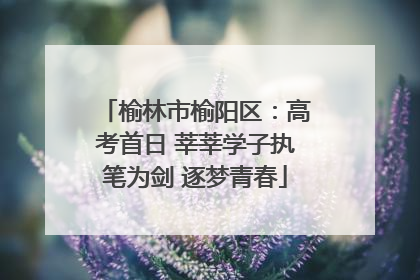 榆林市榆阳区：高考首日 莘莘学子执笔为剑 逐梦青春