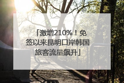 激增210%！免签以来昆明口岸韩国旅客流量飙升
