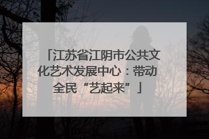 江苏省江阴市公共文化艺术发展中心：带动全民“艺起来”