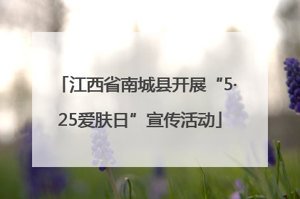 江西省南城县开展“5·25爱肤日”宣传活动
