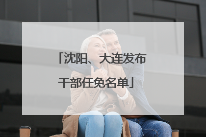 沈阳、大连发布干部任免名单