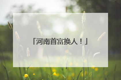 河南首富换人！