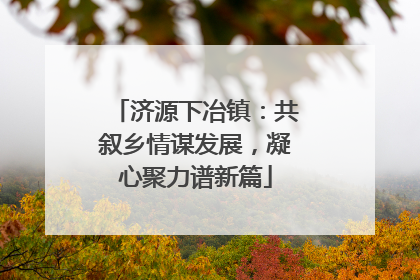 济源下冶镇：共叙乡情谋发展，凝心聚力谱新篇