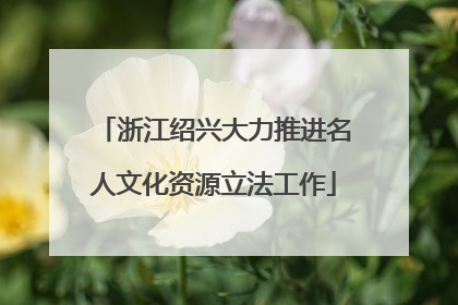 浙江绍兴大力推进名人文化资源立法工作