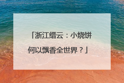 浙江缙云：小烧饼何以飘香全世界？