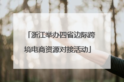 浙江举办四省边际跨境电商资源对接活动