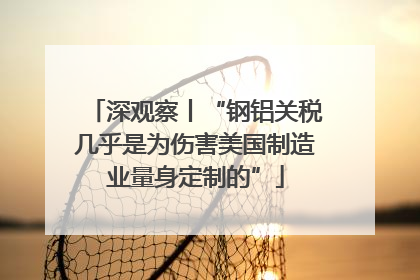 深观察丨“钢铝关税几乎是为伤害美国制造业量身定制的”