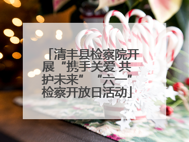 清丰县检察院开展“携手关爱 共护未来”“六一”检察开放日活动