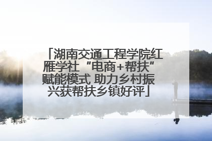 湖南交通工程学院红雁学社“电商+帮扶”赋能模式 助力乡村振兴获帮扶乡镇好评