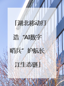 湖北移动打造“AI数字哨兵”护航长江生态链