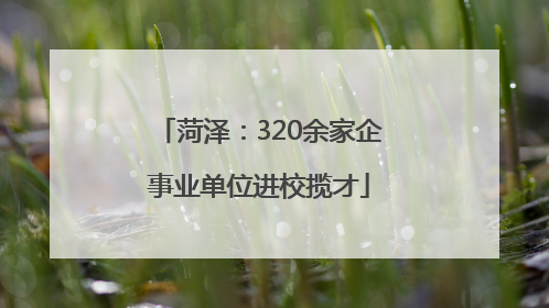 菏泽：320余家企事业单位进校揽才