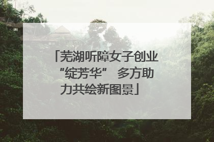 芜湖听障女子创业“绽芳华” 多方助力共绘新图景