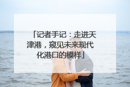 记者手记：走进天津港，窥见未来现代化港口的模样