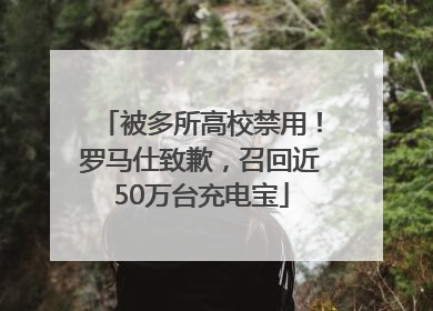 被多所高校禁用！罗马仕致歉，召回近50万台充电宝