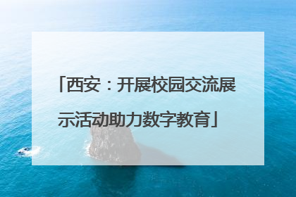 西安：开展校园交流展示活动助力数字教育