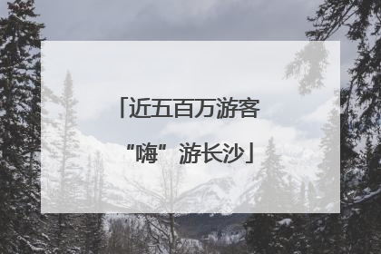 近五百万游客“嗨”游长沙