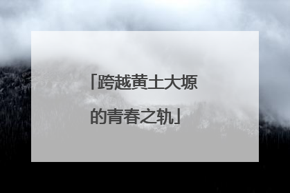 跨越黄土大塬的青春之轨