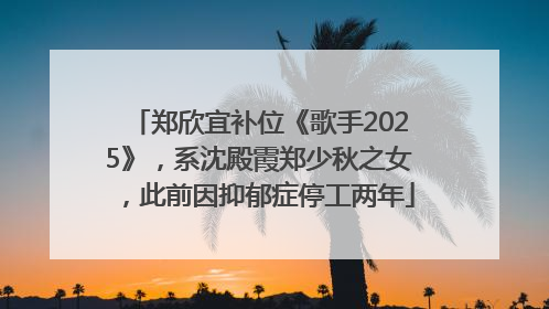 郑欣宜补位《歌手2025》，系沈殿霞郑少秋之女，此前因抑郁症停工两年