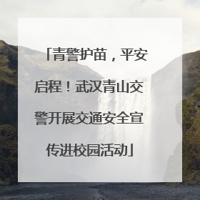 青警护苗，平安启程！武汉青山交警开展交通安全宣传进校园活动