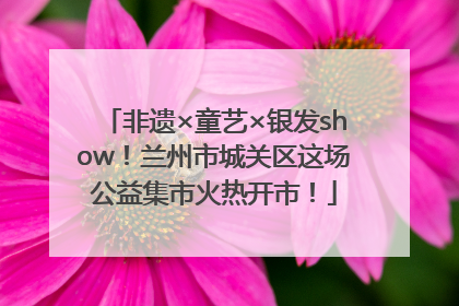 非遗×童艺×银发show！兰州市城关区这场公益集市火热开市！