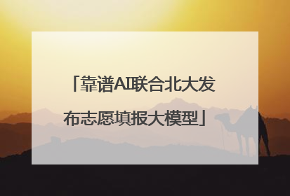 靠谱AI联合北大发布志愿填报大模型