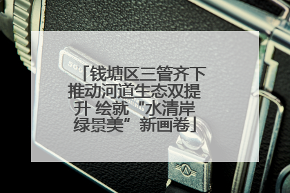 钱塘区三管齐下推动河道生态双提升 绘就“水清岸绿景美”新画卷