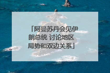 阿曼苏丹会见伊朗总统 讨论地区局势和双边关系
