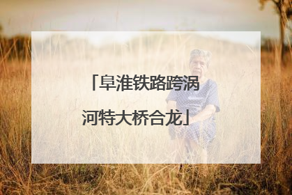 阜淮铁路跨涡河特大桥合龙